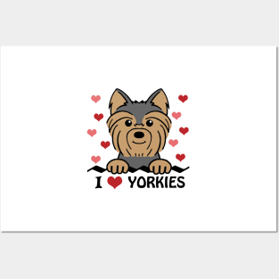 I Love Yorkies Posters and Art